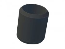 Koncovka zinkovaného prutu 10 mm - černé PVC